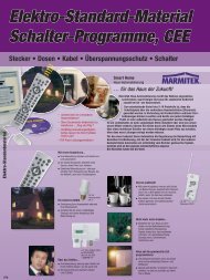 Elektro-Standard-Material Schalter-Programme, CEE Stecker ...