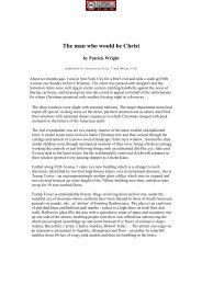 The man who would be Christ - Patrick Wright