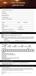 Tower membership application form - Wrest Point Hotel Casino