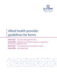 Allied health provider guidelines for forms - Q-Comp