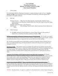 City of Duluth Planning Commission Minutes of Tuesday - GovDelivery