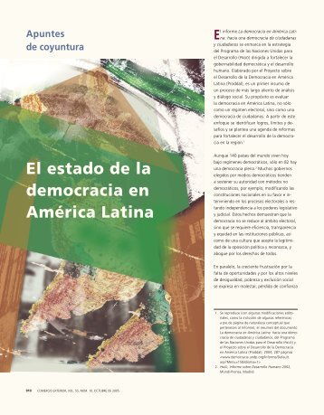 El estado de la democracia en América Latina - revista de comercio ...