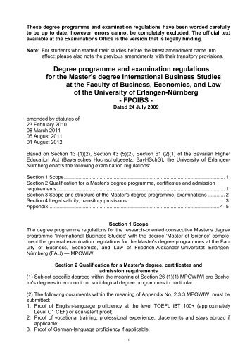 FachprÃƒÂ¼fungsordnung fÃƒÂ¼r den Bachelor- und Masterstudiengang ...