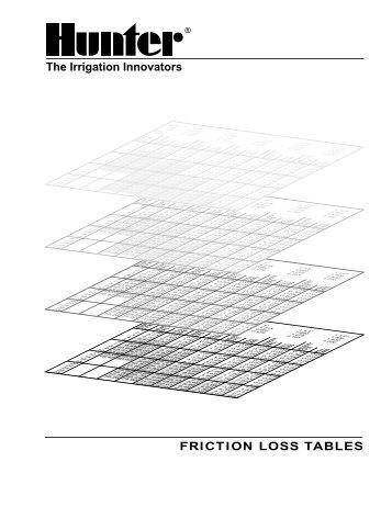 Friction Loss Charts - Hunter Industries