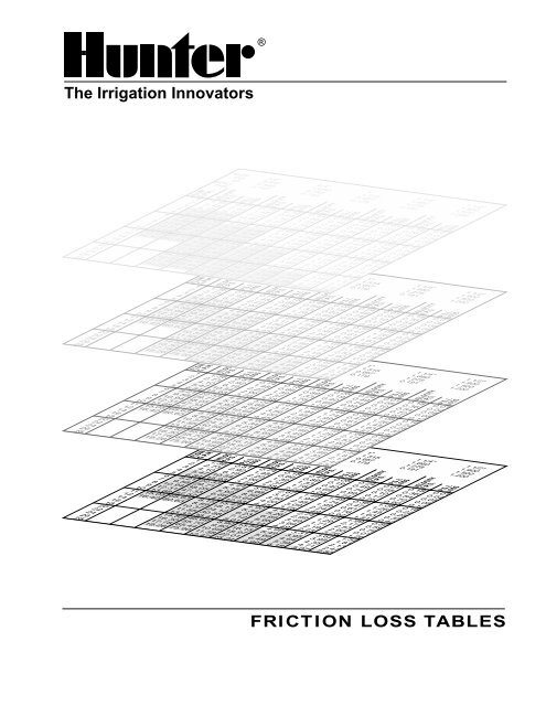 Friction Loss Charts - Hunter Industries