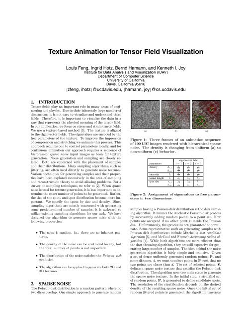 Texture Animation for Tensor Field Visualization - CiteSeerX