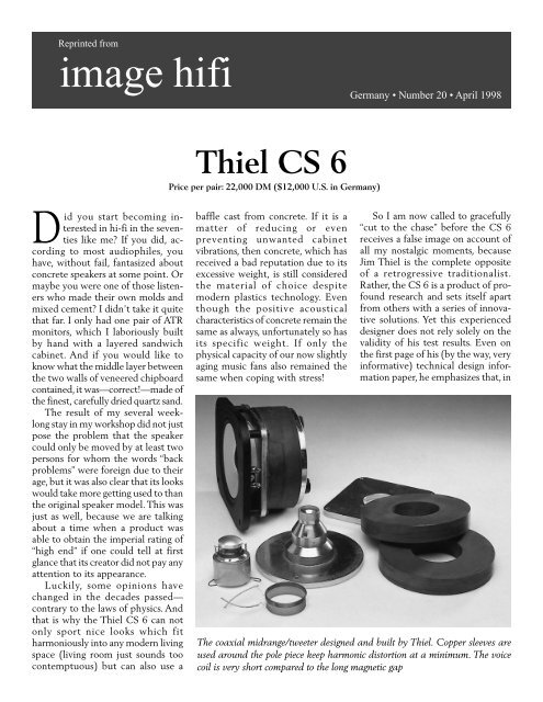 CS6R-Image Hi Fi/Germany - Thiel