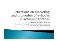 powerpoint slides - Birmingham City University. Library and ...
