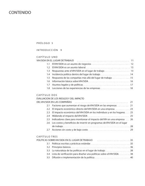 Programas sobre vih/sida en el lugar de trabajo - Health Policy ...