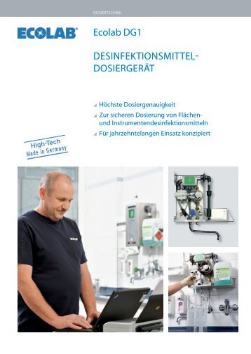 DESINFEKTIONSMITTEL- DOSIERGERÃT Ecolab DG1 - Ecolab Inc.