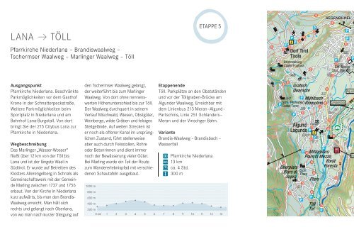 BroschÃ¼re Meraner Waalrunde - Tourismusverein Passeiertal