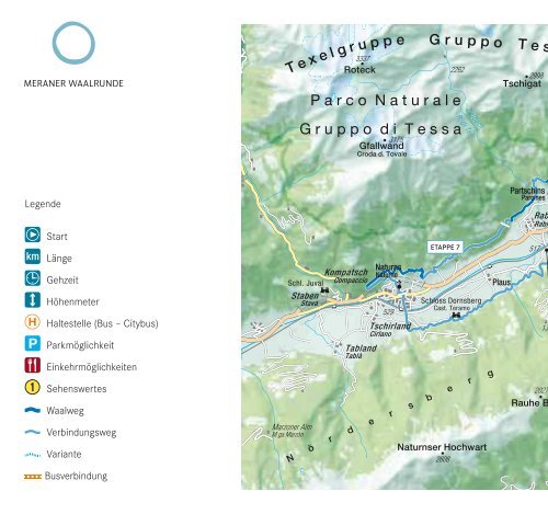 BroschÃ¼re Meraner Waalrunde - Tourismusverein Passeiertal