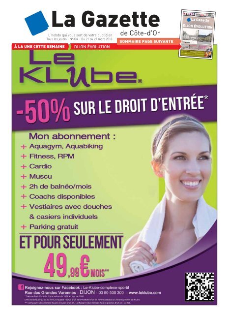 TÃ©lÃ©charger le numÃ©ro - La Gazette de CÃ´te d'Or