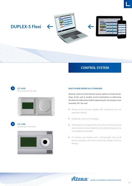 DUPLEX 1100 – 3600 Flexi Marketing catalogue - ATREA sro