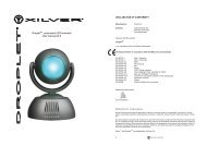 Droplet , automated LED luminaire User manual v2.0