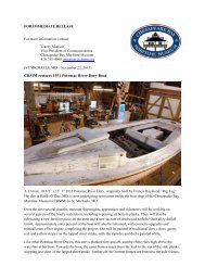 CBMM restores 1931 Potomac River Dory Boat - Chesapeake Bay ...