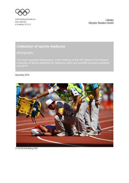 Collection of sports medicine - International Olympic Committee