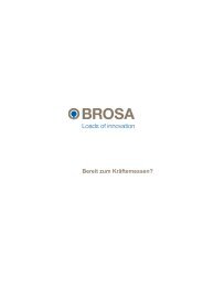 BROSA ProduktÃ¼bersicht (6,3 MB) - Brosa AG