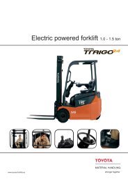 Electric powered forklift 1.0 - 1.5 ton - Toyota Material Handling ...