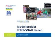 Modellprojekt LEBENSNAH lernen - Freiwilligenagentur Cottbus