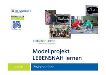 Modellprojekt LEBENSNAH lernen - Freiwilligenagentur Cottbus