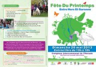Programme de la FETE du PRINTEMPS 2013 Ã  ... - Ville d'Aucamville