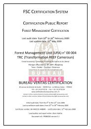 PR080202 FSC FM public report TRC v22 [03 06 09] - Bureau Veritas
