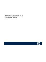 HP Web Jetadmin 10.1 Supported Devices - Radie.us