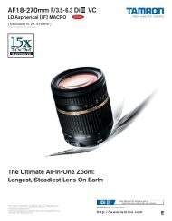 18-270 VC Catalog - Tamron