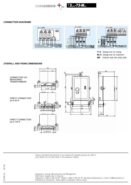 INFORMATION: Product.pdf - Iskraemeco