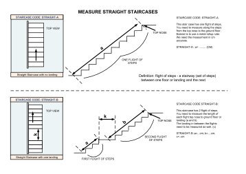 Visio-overview staircases with left right rail with measurment ...