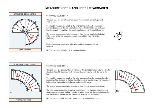 Visio-overview staircases with left right rail with measurment ...