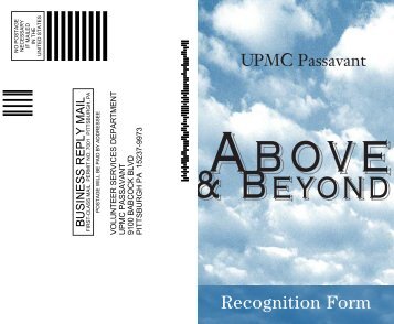 Above and Beyond nomination form - UPMC.com