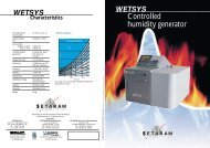 Controlled humidity generator