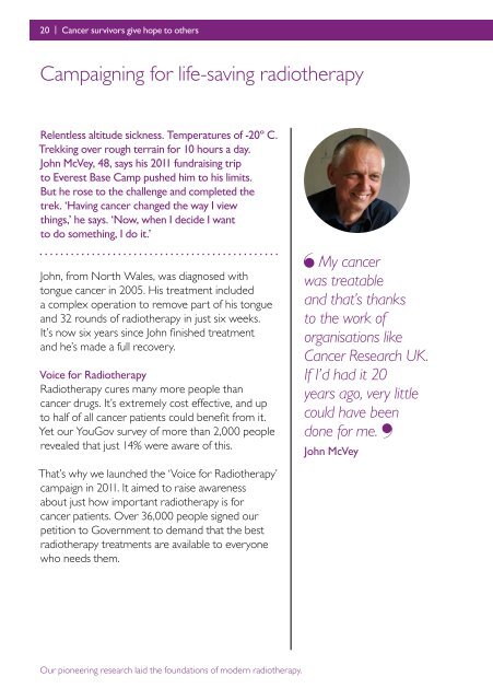 Cancer Research UK Annual Review 2011/12