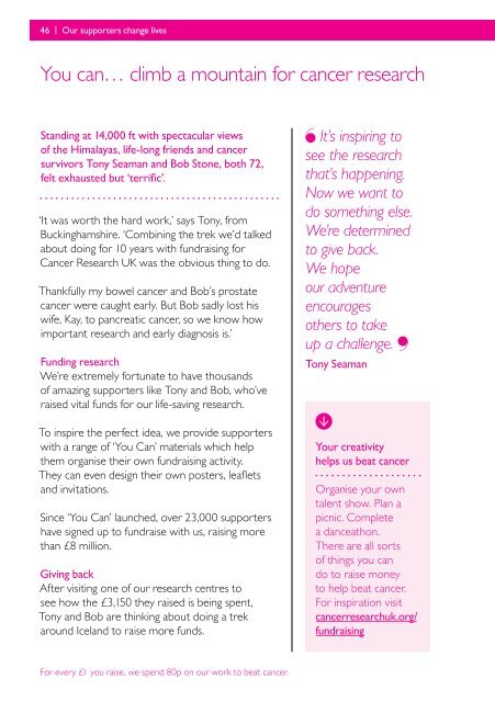 Cancer Research UK Annual Review 2011/12