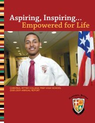 2008-2009 Annual Report - Cardinal Ritter College Preparatory ...