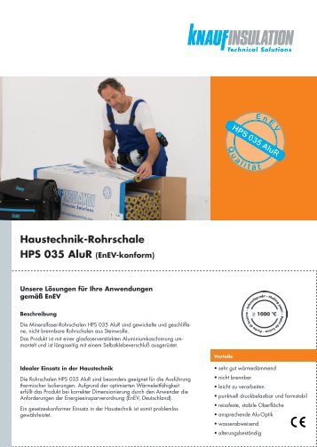 Rohrschale HPS 035 AluR EnEV-Flyer - Knauf Insulation