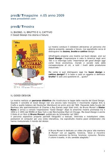 Scarica il presS/Tmagazine in formato pdf - presS/Tletter