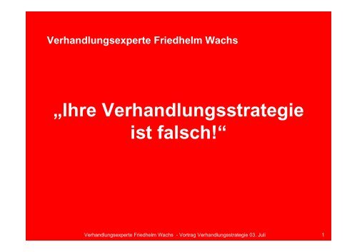 âIhre Verhandlungsstrategie ist falsch!â - brainGuide