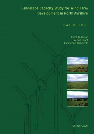 Landscape Capacity Study for Wind Farm ... - North Ayrshire Council