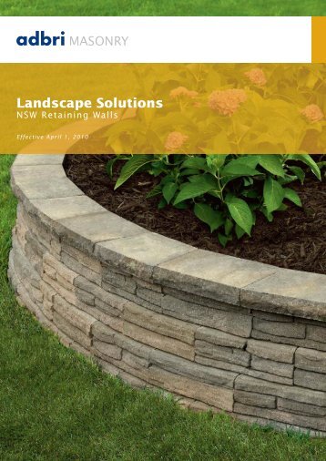 Adbri Retaining Wall Brochure