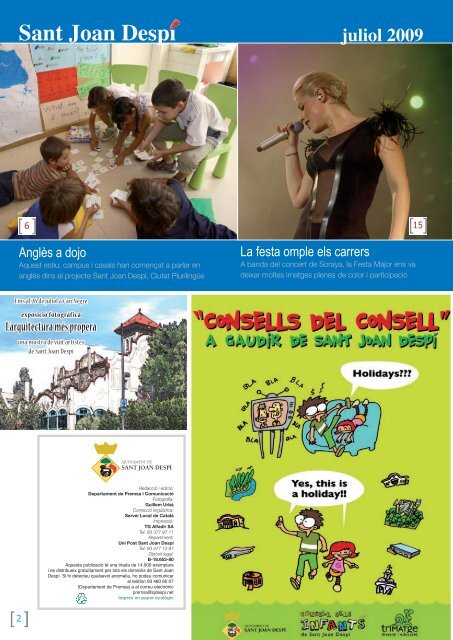 butlleti 201.pdf - Ajuntament de Sant Joan DespÃ­