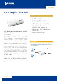 USB 2.0 Digital TV Receiver - Planet