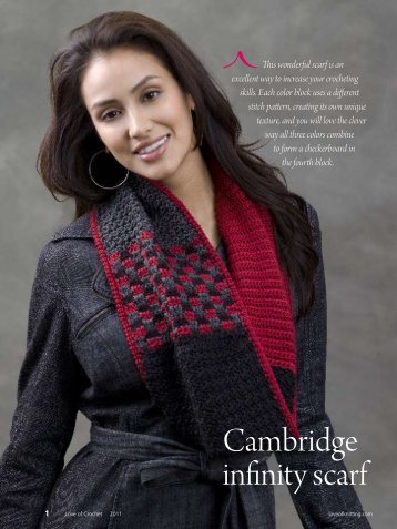 Cambridge infinity scarf - Love of Knitting