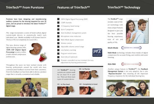 TrimTechMX Digital Hearing Systems - Puretone