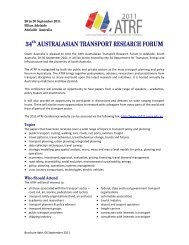 34 australasian transport research forum - Atrf11.unisa.edu.au