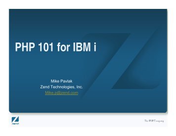 PHP 101 for IBM i