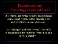 Pathophysiology =Physiology of altered health