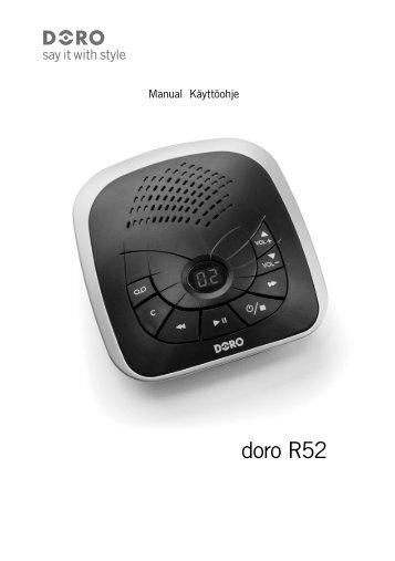 Manual Doro R52 se no dk fi